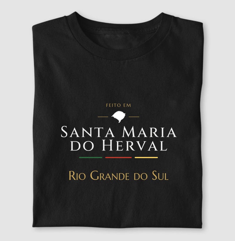 Camiseta Feito em de Santa Maria do Herval