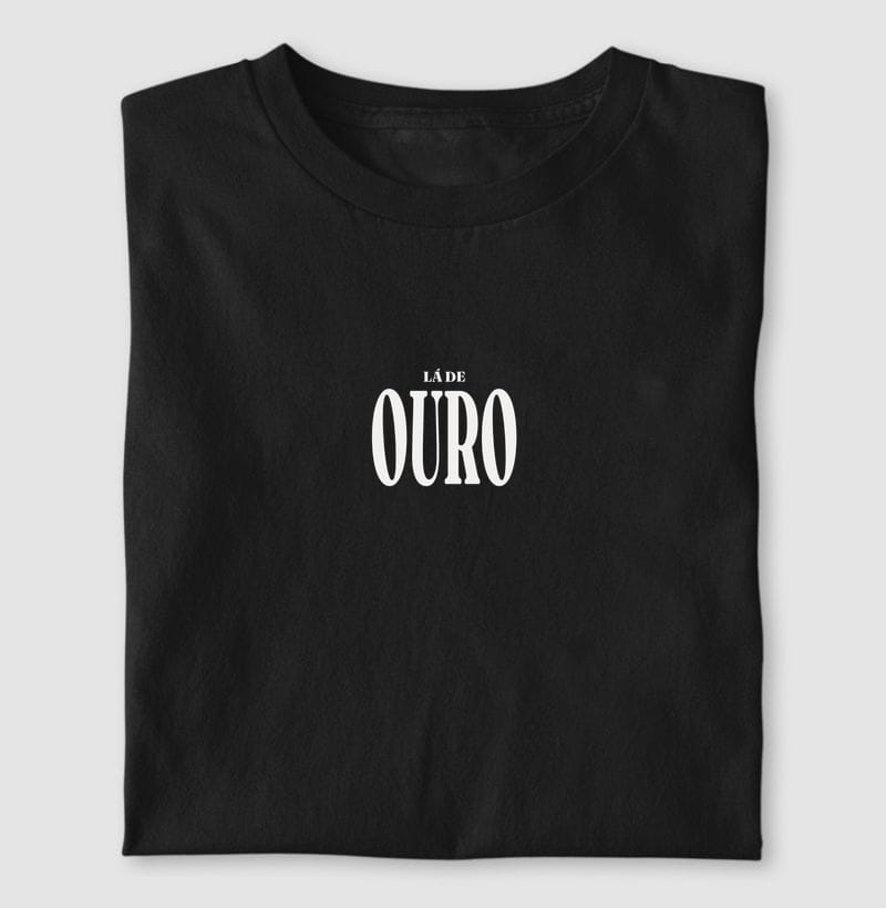 Camiseta Tipografia de Ouro