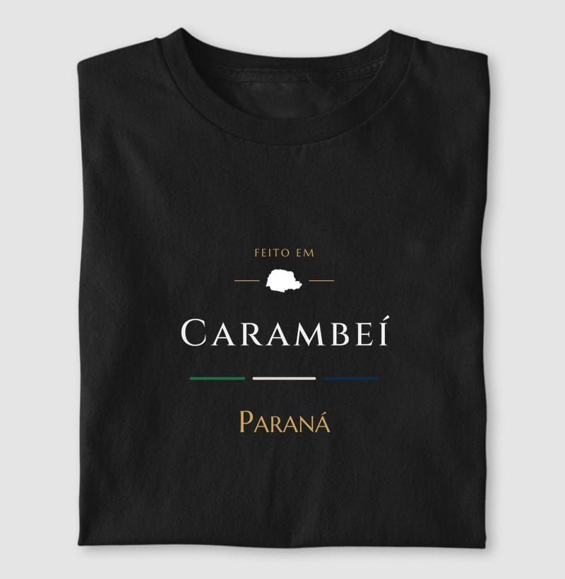 Camiseta Feito em de Carambeí