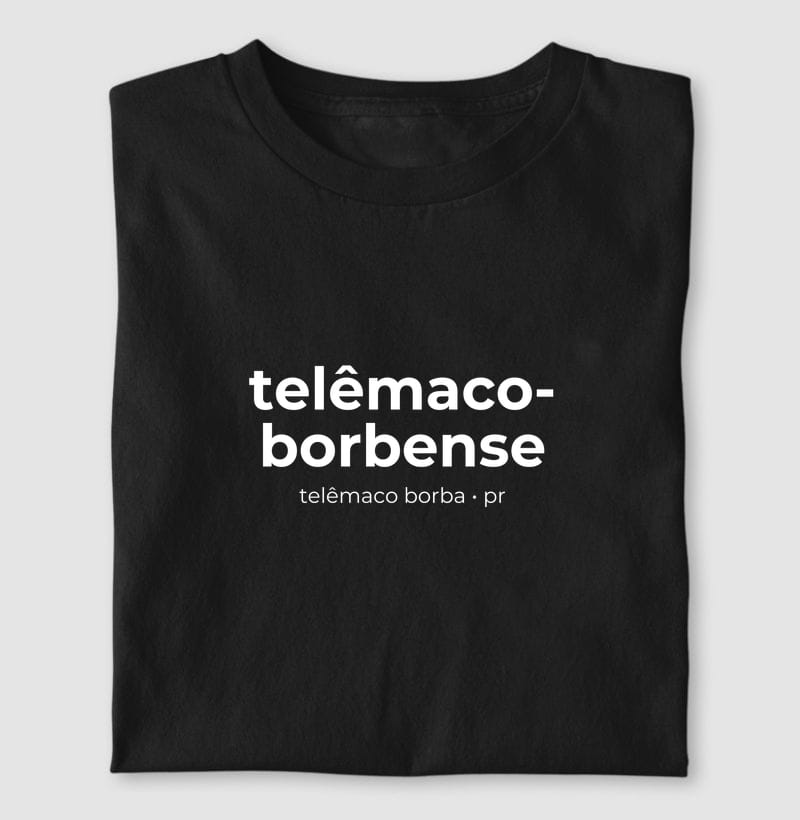 Camiseta Gentílico de Telêmaco Borba