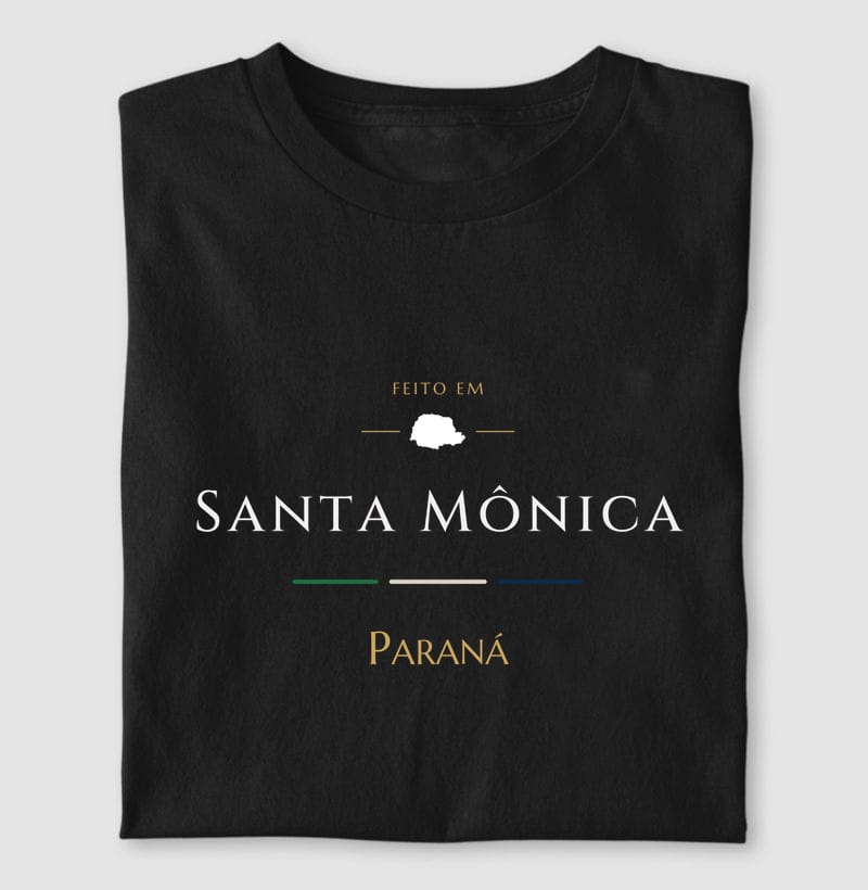 Camiseta Feito em de Santa Mônica