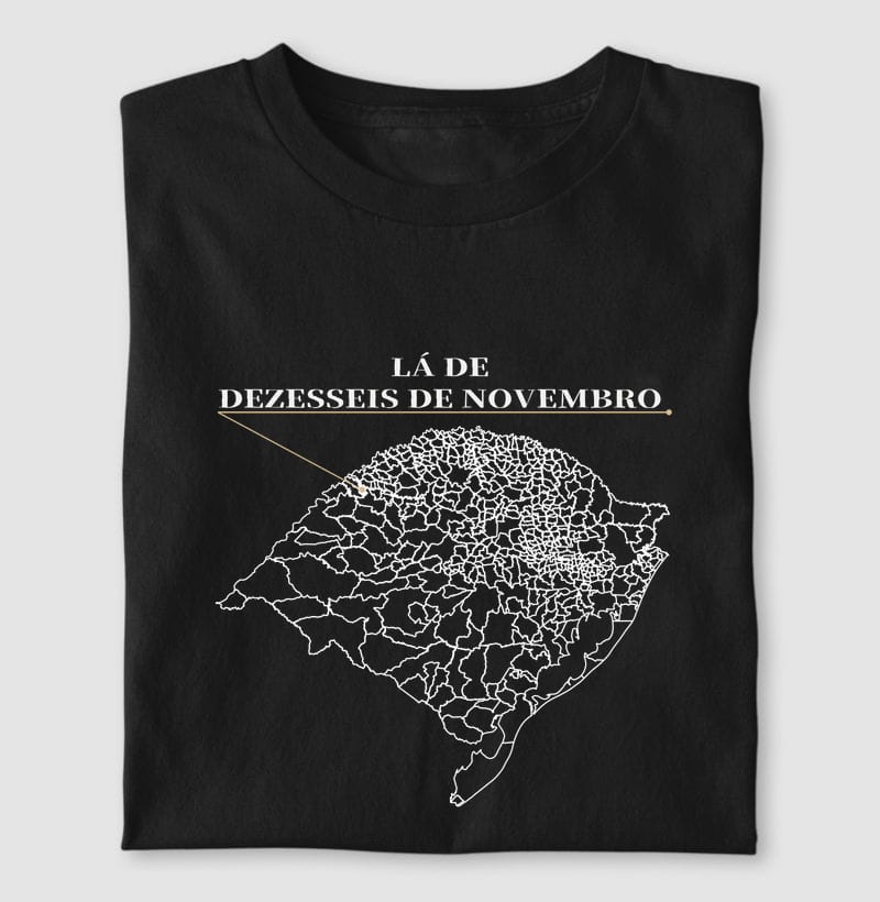 Camiseta Ponto de Origem de Dezesseis de Novembro
