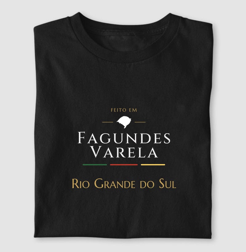 Camiseta Feito em de Fagundes Varela