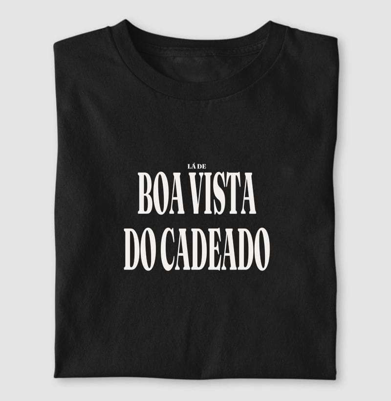 Camiseta Tipografia de Boa Vista do Cadeado