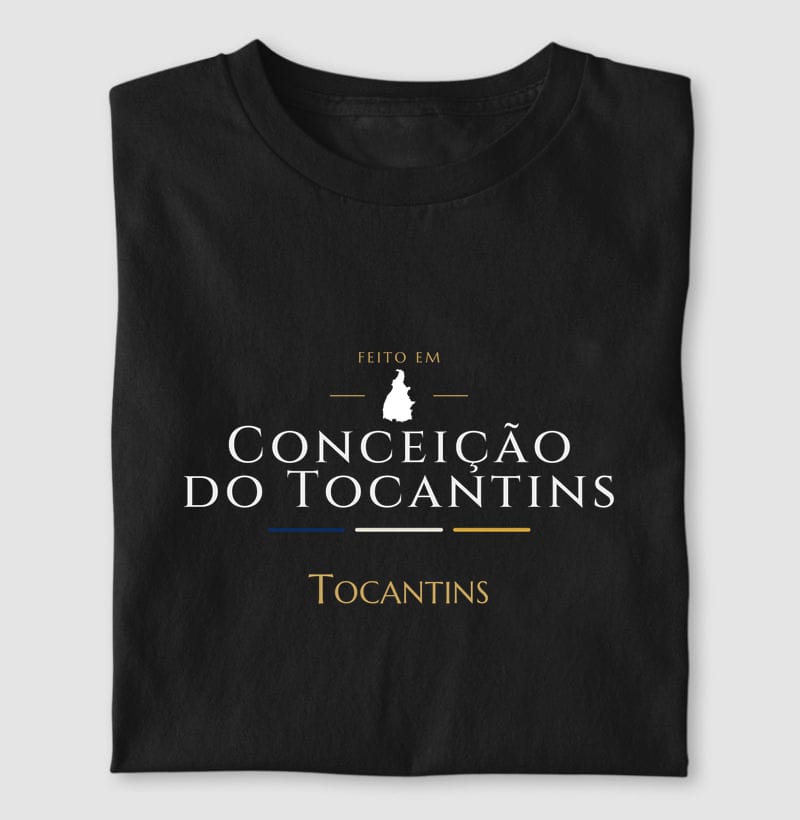 Camiseta Feito em de Conceição do Tocantins