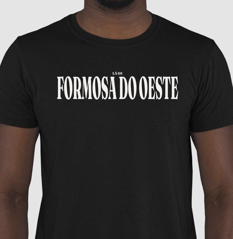 Camiseta Tipografia de Formosa do Oeste