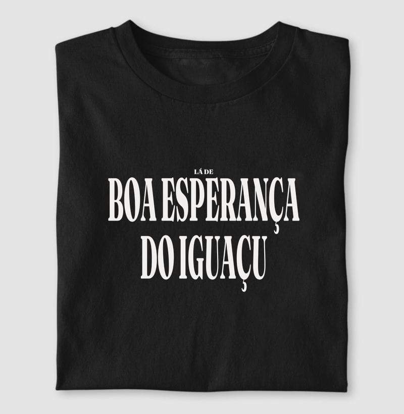Camiseta Tipografia de Boa Esperança do Iguaçu