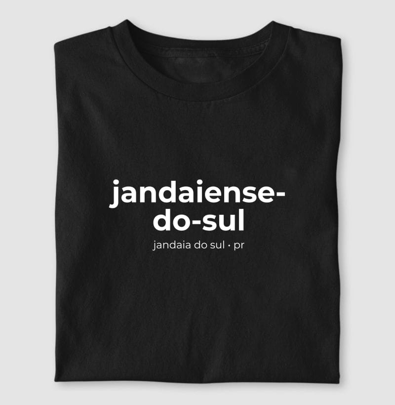 Camiseta Gentílico de Jandaia do Sul