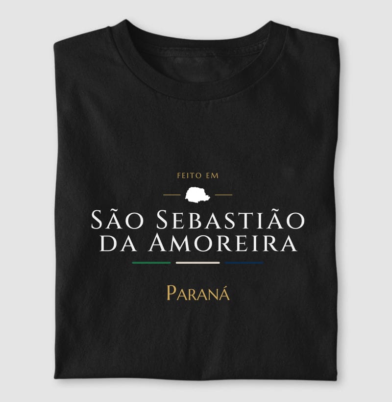 Camiseta Feito em de São Sebastião da Amoreira