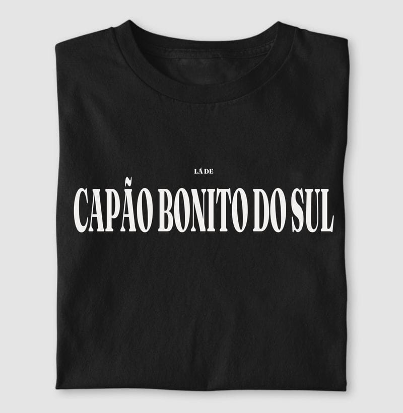 Camiseta Tipografia de Capão Bonito do Sul