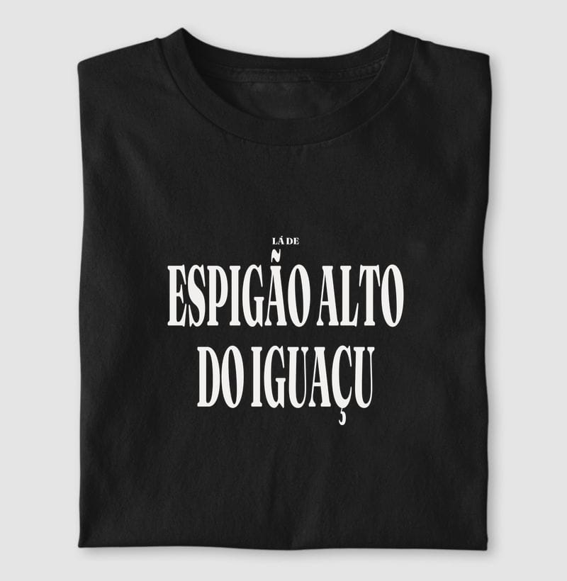 Camiseta Tipografia de Espigão Alto do Iguaçu