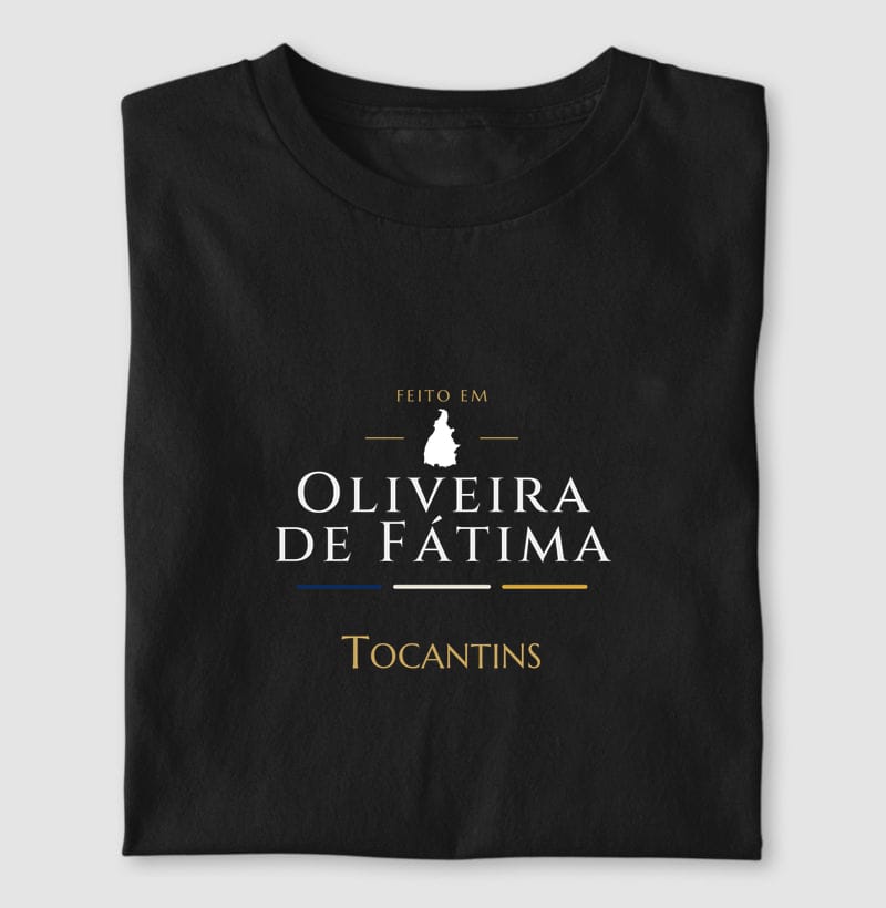 Camiseta Feito em de Oliveira de Fátima