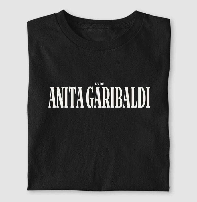 Camiseta Tipografia de Anita Garibaldi