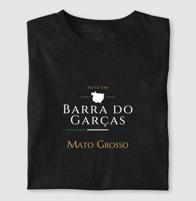 Camiseta Feito em de Barra do Garças