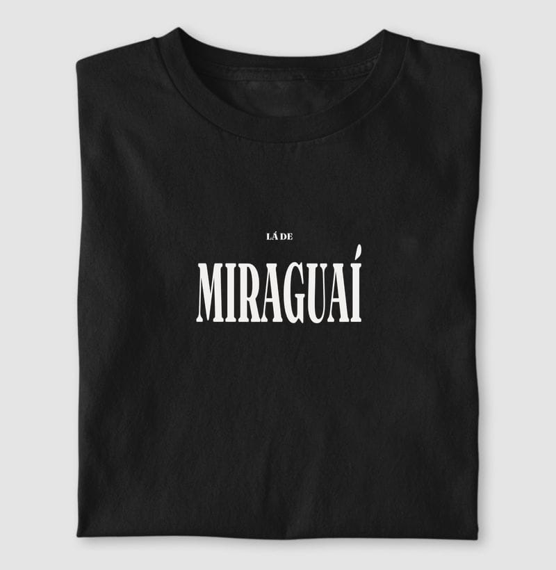 Camiseta Tipografia de Miraguaí