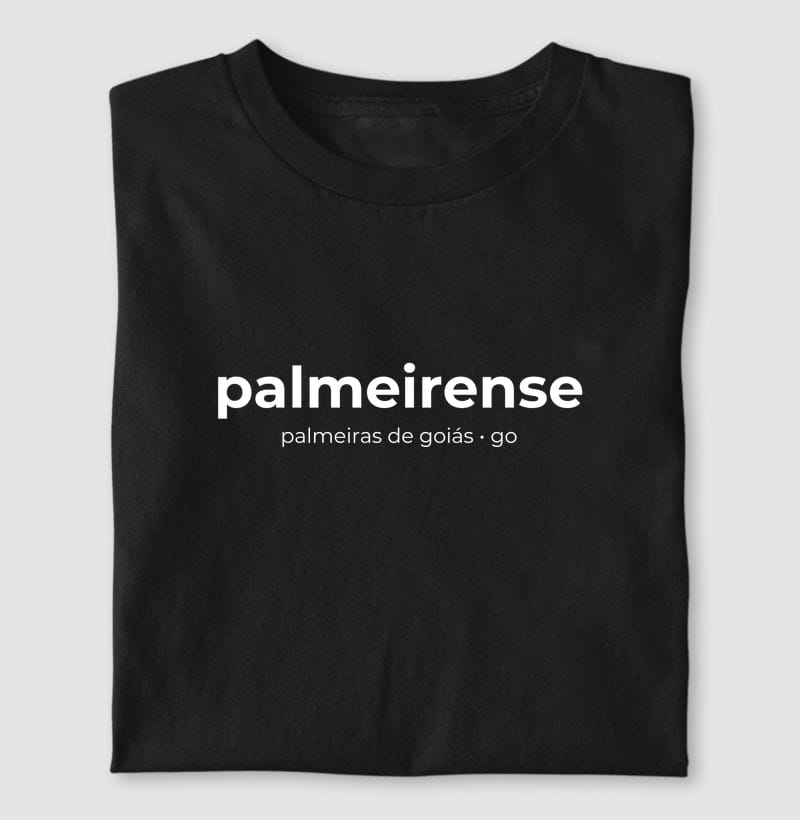 Camiseta Gentílico de Palmeiras de Goiás