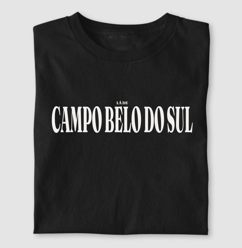 Camiseta Tipografia de Campo Belo do Sul