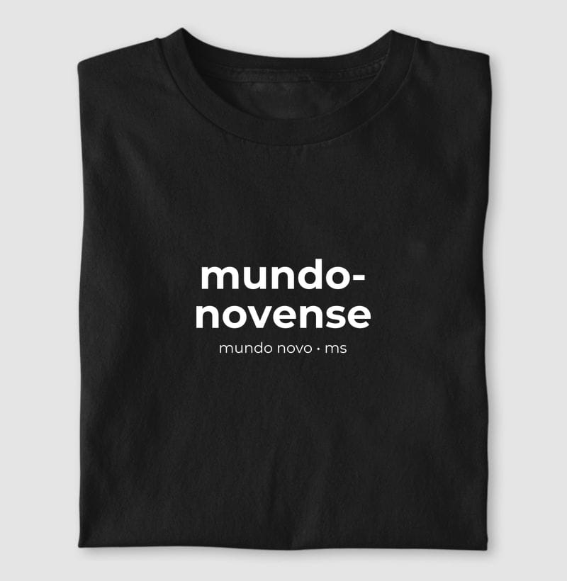 Camiseta Gentílico de Mundo Novo
