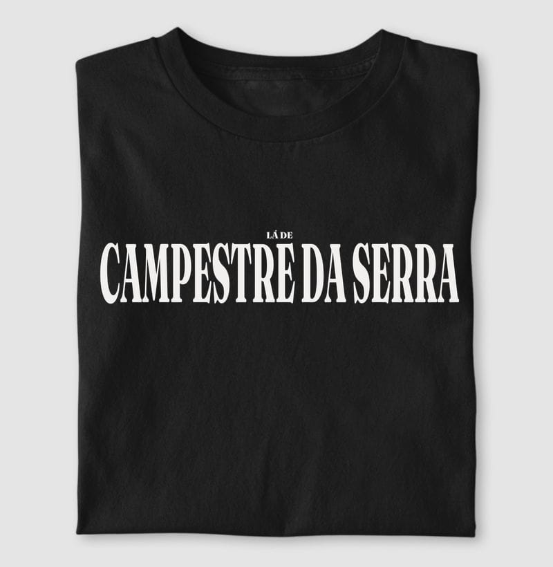 Camiseta Tipografia de Campestre da Serra