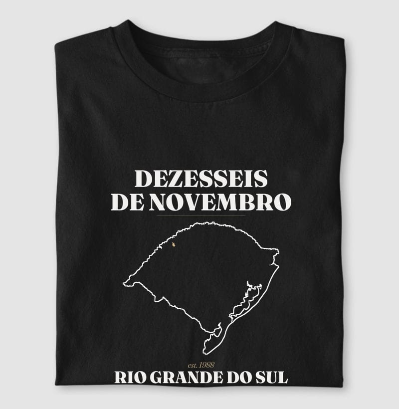 Camiseta Legado de Dezesseis de Novembro