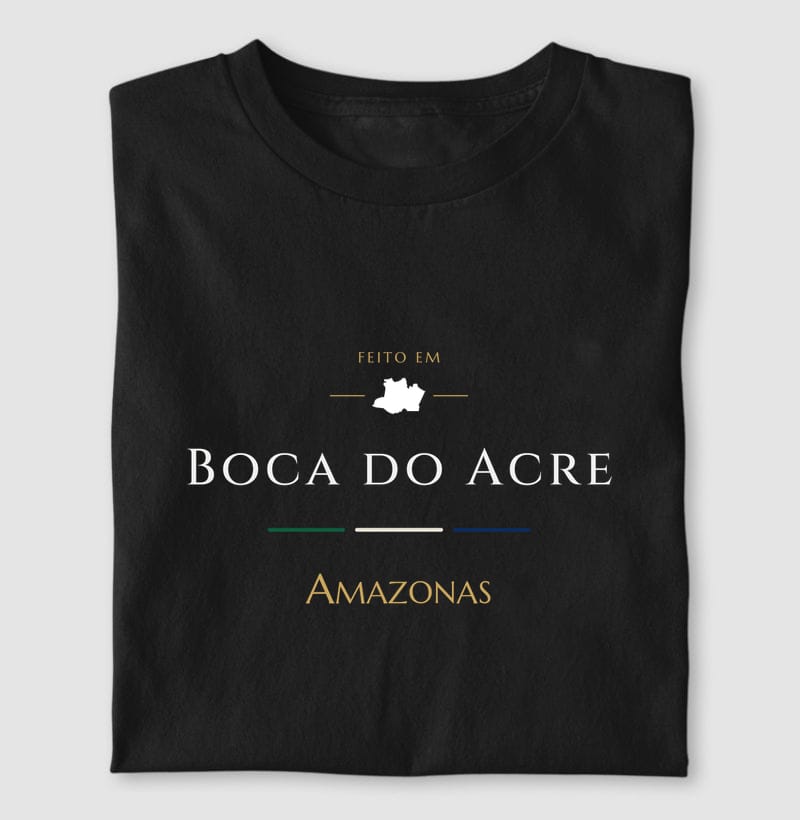 Camiseta Feito em de Boca do Acre