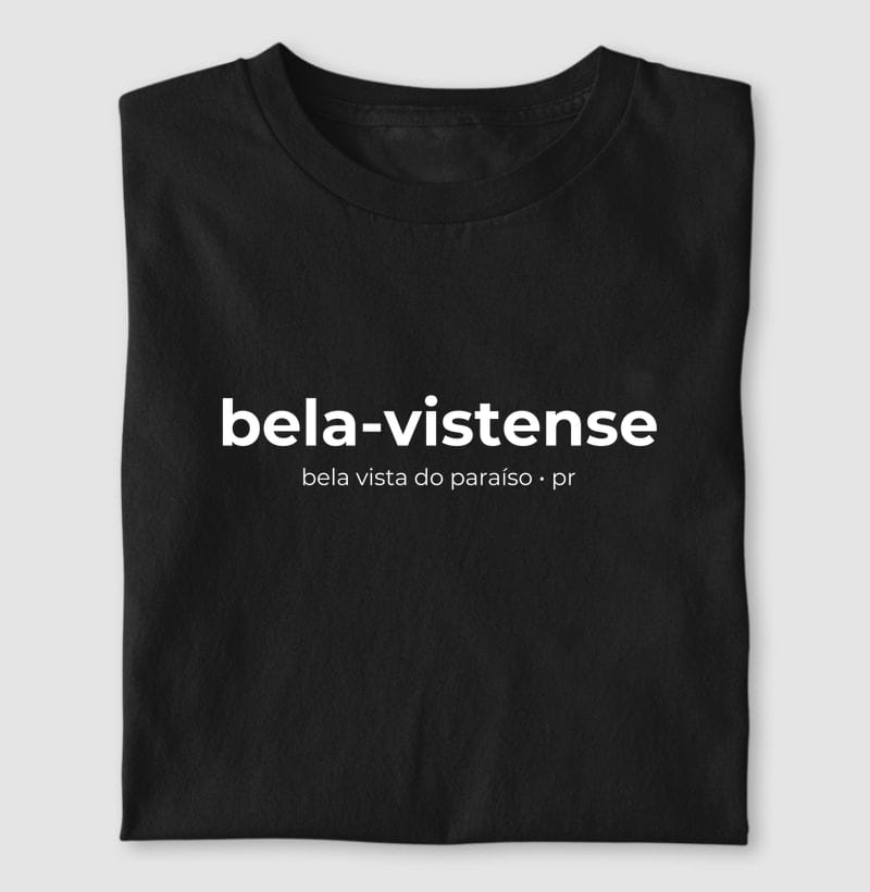 Camiseta Gentílico de Bela Vista do Paraíso