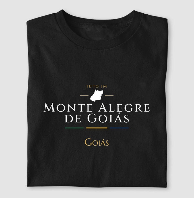Camiseta Feito em de Monte Alegre de Goiás