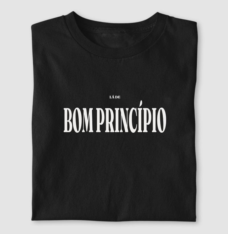 Camiseta Tipografia de Bom Princípio