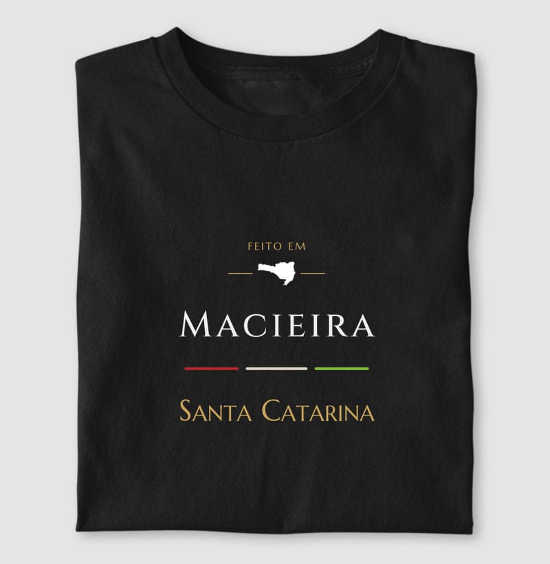 Camiseta Feito em de Macieira