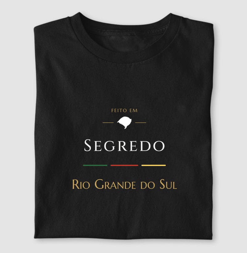 Camiseta Feito em de Segredo