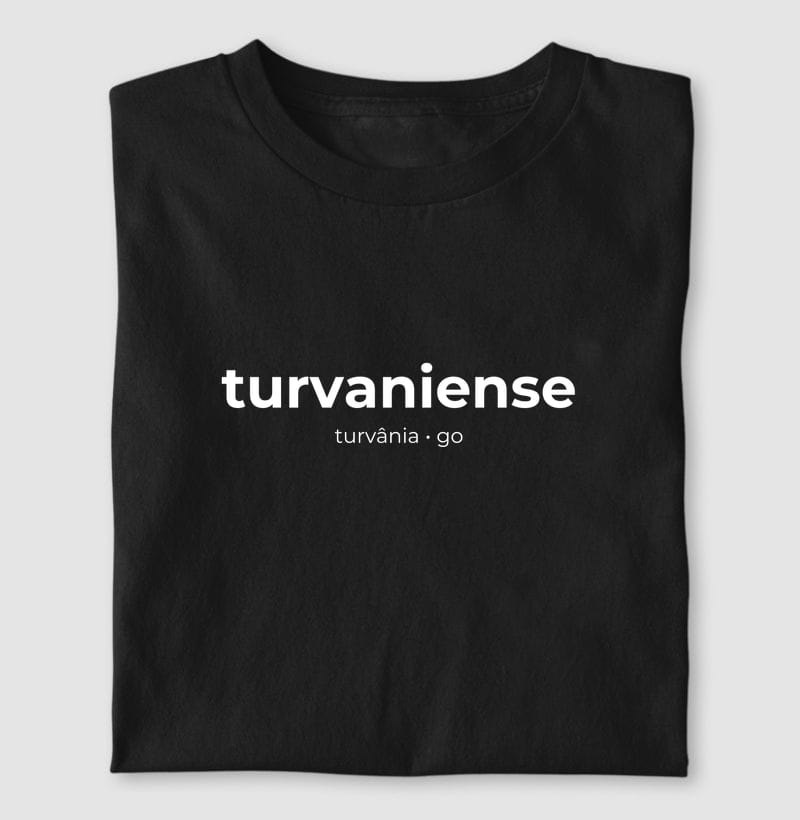 Camiseta Gentílico de Turvânia