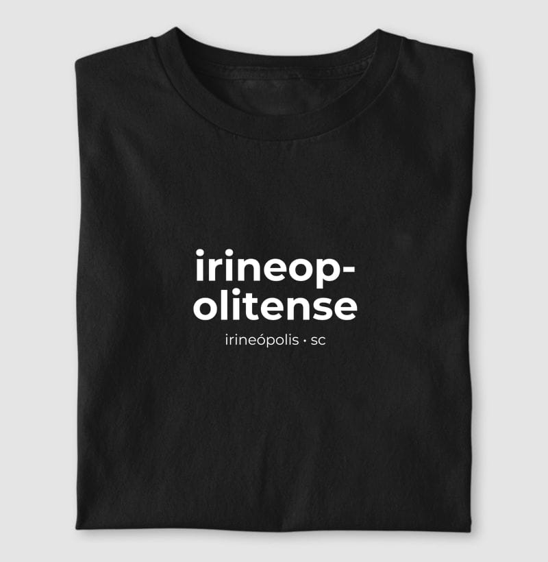 Camiseta Gentílico de Irineópolis