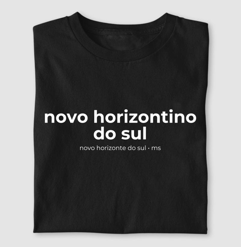 Camiseta Gentílico de Novo Horizonte do Sul