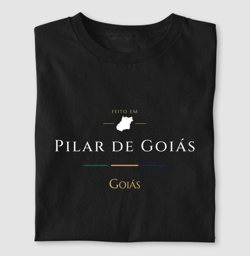Camiseta Feito em de Pilar de Goiás