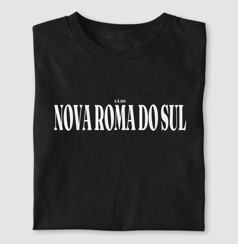 Camiseta Tipografia de Nova Roma do Sul