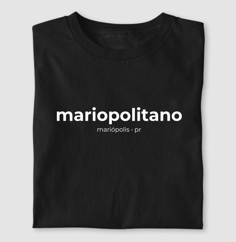 Camiseta Gentílico de Mariópolis