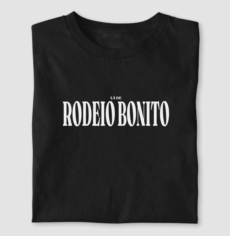 Camiseta Tipografia de Rodeio Bonito
