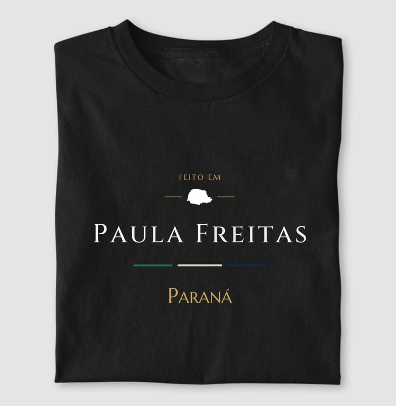 Camiseta Feito em de Paula Freitas