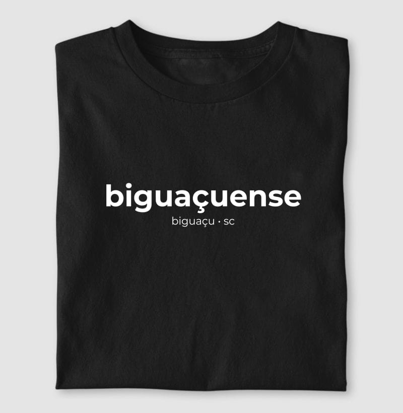 Camiseta Gentílico de Biguaçu