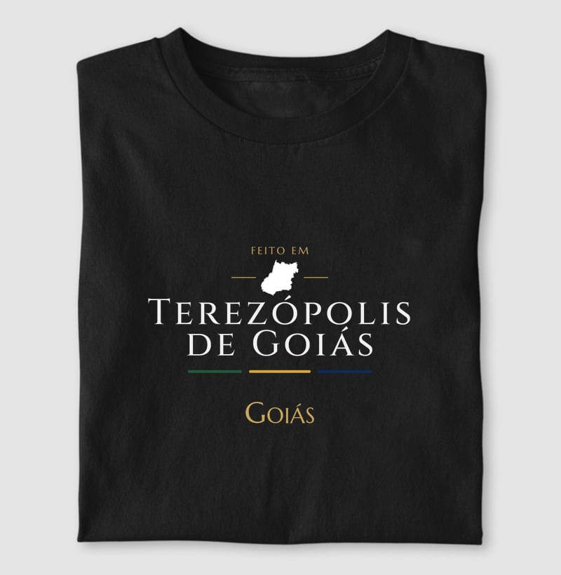 Camiseta Feito em de Terezópolis de Goiás