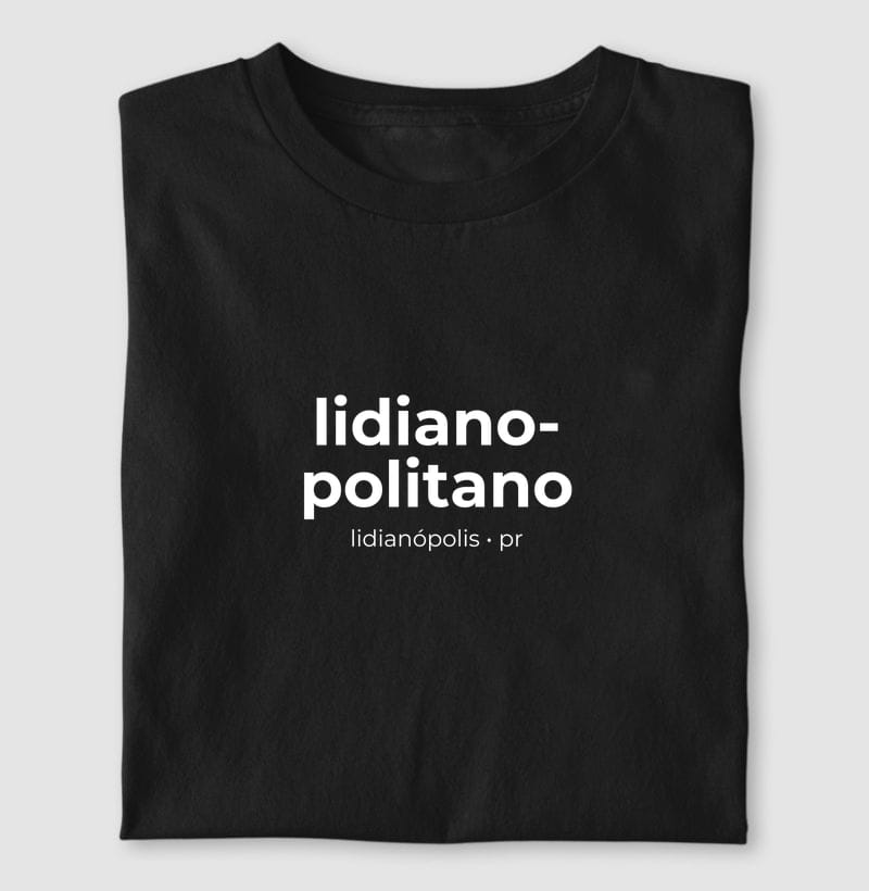 Camiseta Gentílico de Lidianópolis