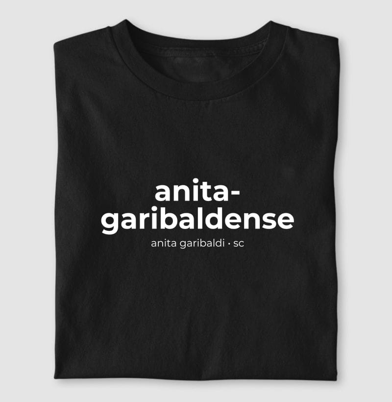 Camiseta Gentílico de Anita Garibaldi