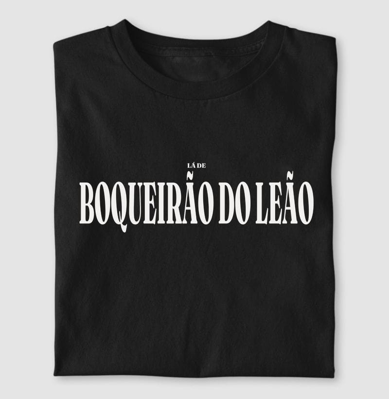 Camiseta Tipografia de Boqueirão do Leão