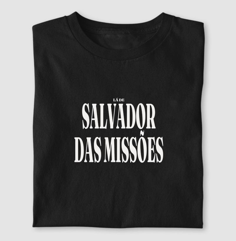 Camiseta Tipografia de Salvador das Missões