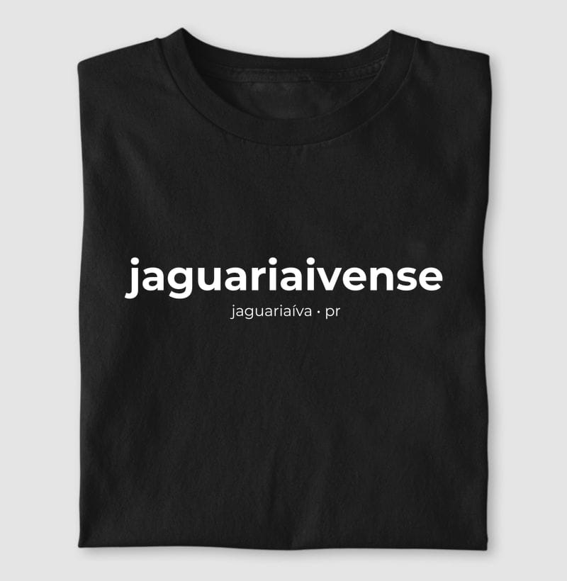 Camiseta Gentílico de Jaguariaíva