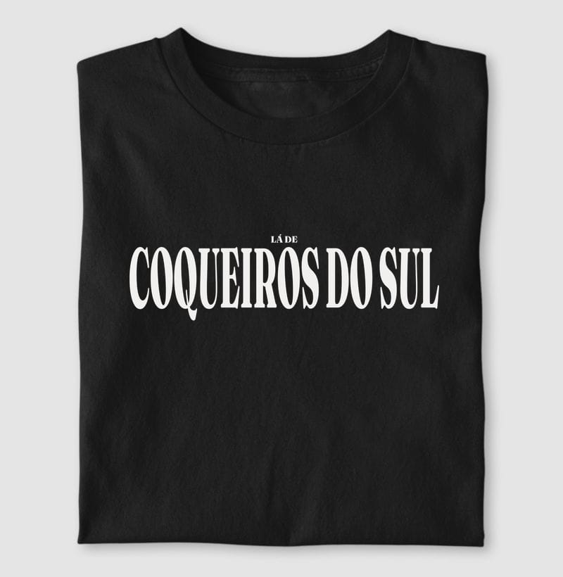 Camiseta Tipografia de Coqueiros do Sul