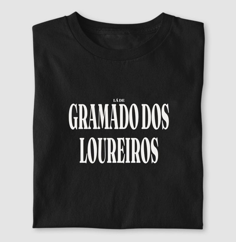 Camiseta Tipografia de Gramado dos Loureiros