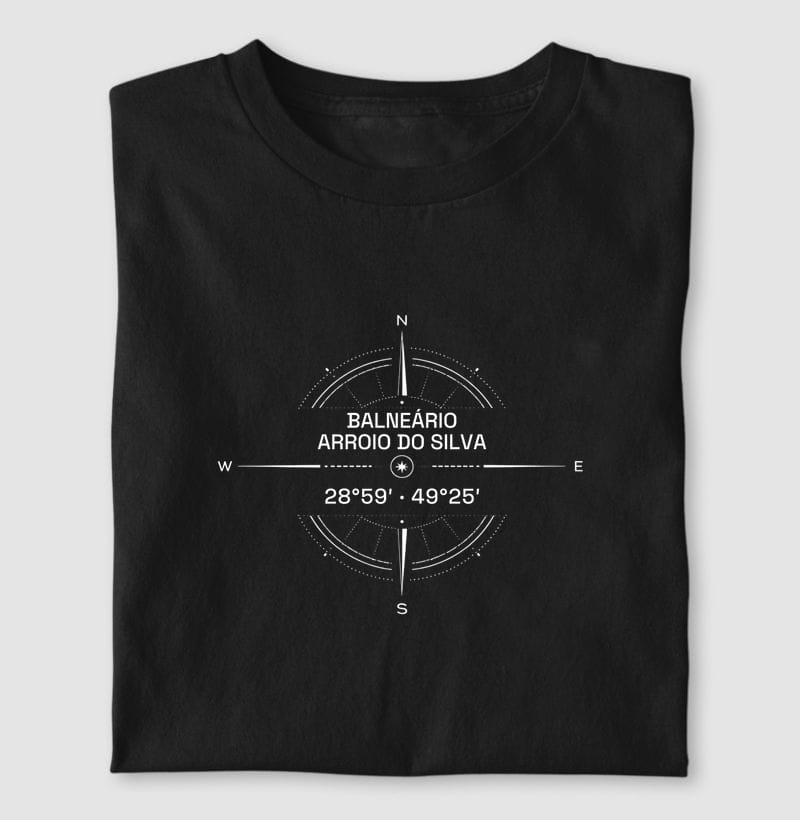 Camiseta Coordenadas de Balneário Arroio do Silva
