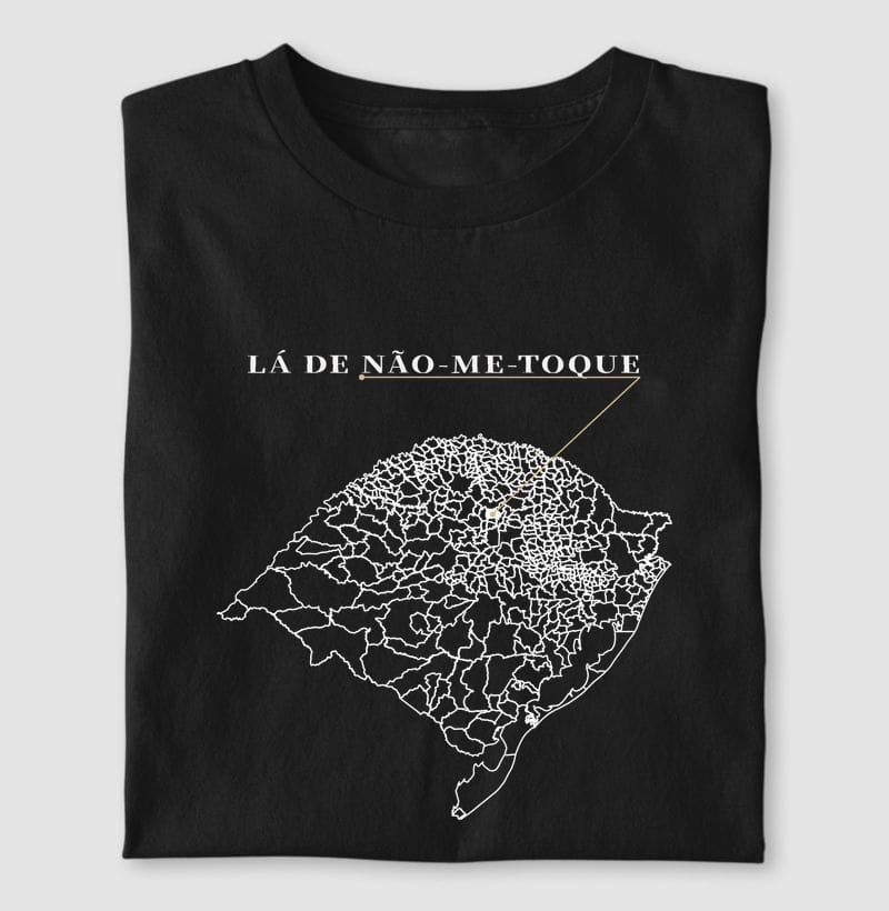 Camiseta Ponto de Origem de Não-Me-Toque