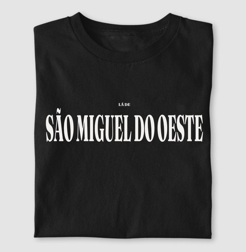 Camiseta Tipografia de São Miguel do Oeste